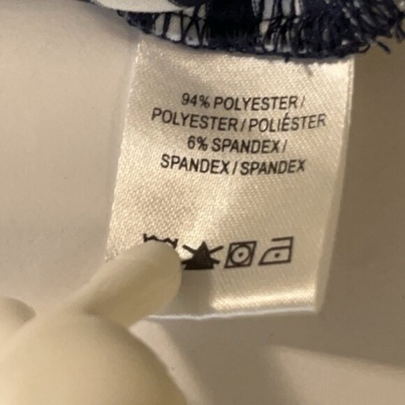 FG Tech Golf Polo Mens XL White/Blue Striped Performance Short Sleeve USA Made - Picture 7 of 9